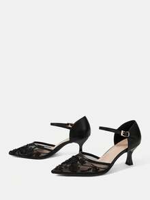 CUCCOO HITCHD Women's Gauze Net Shoes - List One Black - View 3