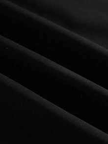 ROMWE MEN 男士鉚釘裝飾休閒百搭日常穿著上衣 - 黑色 - 查看 6
