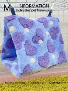 1 buah Sarang Burung Hammock Segitiga Bermotif Hati yang Lembut & Nyaman, Cocok untuk Burung Cockatiel, Parrotlet & Burung Beo Kecil-Sedang Lainnya untuk Tidur, Beristirahat, dan Bermain. Tersedia Berbagai Ukuran & Warna, Kait Logam yang Dapat Dilepas untuk Dibersihkan, Cocok untuk Musim Gugur & Musim Dingin - MultiWarna - View 11