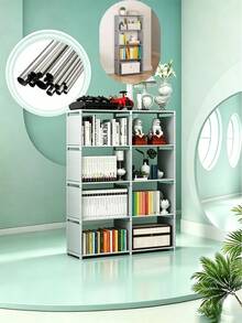 1pc Portable Wardrobe, Space-Saving Multi-Functional Modular Closet, Suitable For Home, Office, Dorm, Bedroom, Living Room, Study, Christmas Gift - Multicolor - View 4