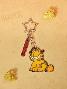 GARFIELD | SHEIN 1個星星鑰匙圈包包吊飾 耳機配件裝飾 日常禮物 - 彩色 - 查看 2