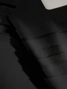 SHEIN 女款無縫隱形可裁剪超薄舒適極簡純色三角內褲 7件組 - 黑色 - 查看 5
