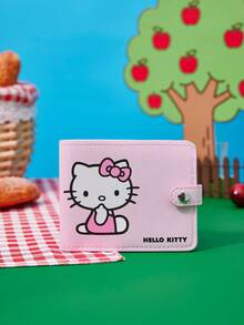 HELLO KITTY AND FRIENDS | Joivida 1個粉色印花便攜式收納錢包，時尚分層設計，大容量多隔層收納器，輕巧方便，適合旅行、購物、日常使用和卡片存放 - 粉色 - 查看 3