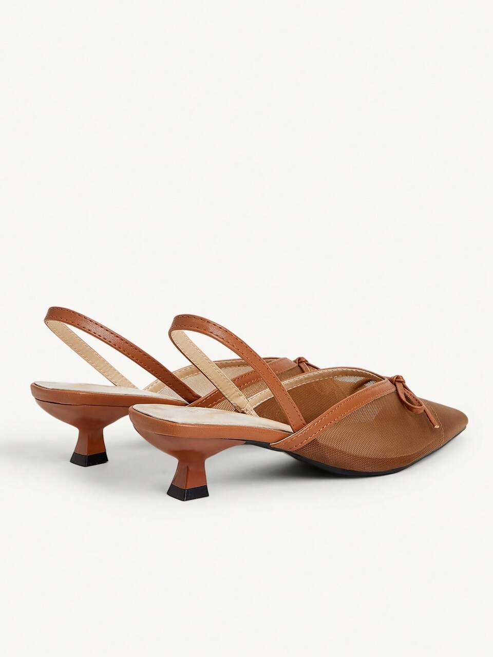 CUCCOO CHICEST Pointed Toe Bow Kitten Heel High Heel Women's Shoes Fall Shoes