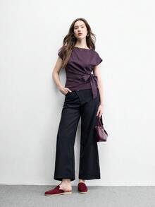CUCCOO BIZCHIC 女款平底休閒走路通勤鞋 - 暗紅色, - 查看 3