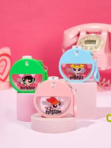 THE POWERPUFF GIRLS X POKOJA LAND 1個 30ml 動漫主題迷你噴霧瓶，可重複使用空細霧噴頭，附掛繩孔，防漏旅行收納瓶，三色可選，適合旅行、健身房、辦公室，粉絲趣味禮物 - 彩色 - 查看 2