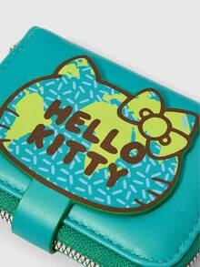 HELLO KITTY AND FRIENDS | SHEIN Dompet Penyimpanan Uang Receh Portabel Bergaya Hijau - Hijau - View 4