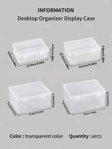 Rectangular Clear Plastic Storage Box With Flip Lid, Multipurpose Organizer For Fishing Tackle Jewelry Electronic Components Hardware Toys Home Organization - Multicolor - View 13
