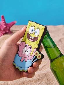 SpongeBob SquarePants | POKOJA LAND 1個趣味造型冰箱磁鐵，適合冰箱裝飾，適用於廚房裝飾，同時也是開瓶器，適合居家、派對、宿舍，是獨特的喬遷、生日或週年紀念禮物 - 彩色 - 查看 2