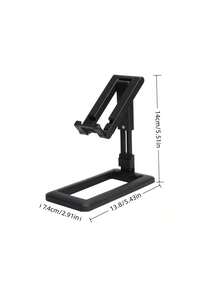Portable Foldable Desktop Phone Stand For Watching Videos And Live Streaming - Black - View 8