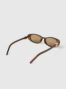 SHEIN BAE 1 Pair Women's Cat Eye Small Frame Glasses, With Retro Style Decorated Temples, Versatile Fashion, Elegant And High-End - Multicolor - View 11
