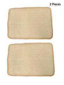 Rabbit Scratch Pad, Sisal Rabbit Scratching Pad, Natural Rabbit Anti-Slip Pad, Nail And Tooth Care, Sun Rabbit Mat, Small Animal Chew Toy, Pet Rabbit Cage, Bedding, Bite And Sleep Nesting, Suitable For Small Animals - Multicolor - View 9
