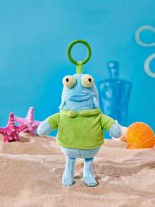 SpongeBob SquarePants | POKOJA LAND 1個 X POKOJA LAND 3D 絨毛吊飾鑰匙圈，藍綠配色魚形，可愛且鮮豔設計，可掛在包包、鑰匙、書包上，生日或週年紀念的可愛禮物 - 藍色 - 查看 7