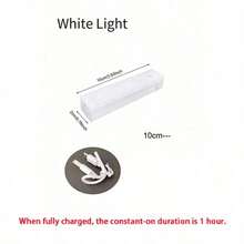 1 件 LED 运动传感器橱柜灯，磁性 USB 可充电夜灯（10/20/30/50 厘米）适用于厨房、卧室、橱柜、衣柜、楼梯、走廊照明 - 白色 - 查看 14
