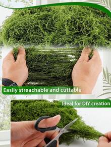 150/200/300/500/700g Realistic Artificial Moss Lawn, Lifelike Faux Moss For Micro Landscape Decor, Vivid Green Plant Turf, Perfect For Micro Landscapes, Greenery Lawns, Potted Plants, Windowsill Decor, - Multiple Styles - View 7