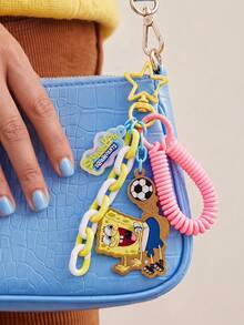 SpongeBob SquarePants | POKOJA LAND 1個系列卡通鑰匙圈，輕巧精緻，可愛吸睛。提供兩種款式（/派屈克）。可用作包包吊飾、行李吊牌或汽車鑰匙圈，適合日常通勤與旅行。也是送給朋友、閨蜜或自己在生日、情人節、聖誕節及其他節日的理想小禮物 - 彩色 - 查看 9