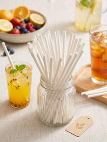 25/50 / 100 Paper Straws, Various Colors, Decorative Party Straws, Beverage Paper Straws, Suitable For Juice, Milkshake, Summer Cocktails, All Kinds Of Parties, Etc. - View 4