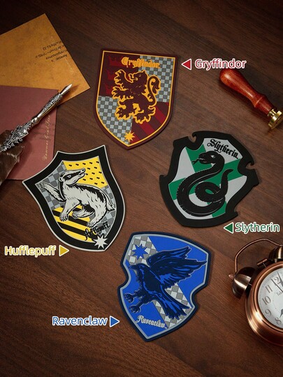 HARRY POTTER X POKOJA LAND A 4 - Piece Set Of Cute Cat Coasters. They Are Heat - Insulating Pads And Can Be Reused