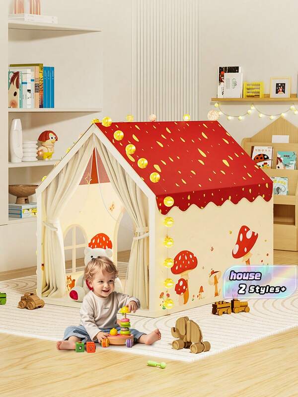 2025 New Kids Small House Play Tent, Interactive Secret Hideout Fort Tent, Spacious Indoor Playhouse For Napping Sleeping, Parent-Child Interactive Game Tent For Boys Girls Indoor Play