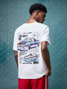 EVRINFINITE 3pcs Unisex Casual Comfy Round Neck T-Shirts Tees With Racing Element Prints - Multicolor - View 2
