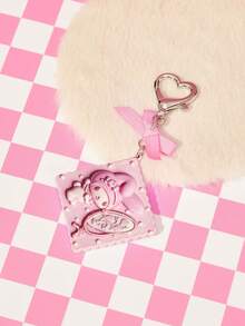 HELLO KITTY AND FRIENDS | SHEIN 1個新款創意卡通可愛休閒鑰匙圈，IP聯名設計，可愛個性化，簡約大方，也可作為配件使用 - 粉色 - 查看 4