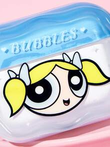 THE POWERPUFF GIRLS X SHEIN 卡通圖案防摔保護藍牙耳機保護殼附吊飾，適用於 iPod - 彩色 - 查看 6