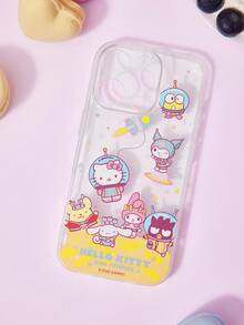 HELLO KITTY AND FRIENDS | Joivida Hello & Friends Space Clear Phone Case, Cute Cartoon Astronaut Print, Transparent Shockproof Cover, Anti-Fingerprint And Lightweight Design For Daily Protection, Compatible With 11-17 Series - Multicolor - View 6