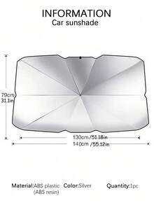 Stay Cool And Protected With 1pc Car Sunshade For Summer - Multicolor - View 13