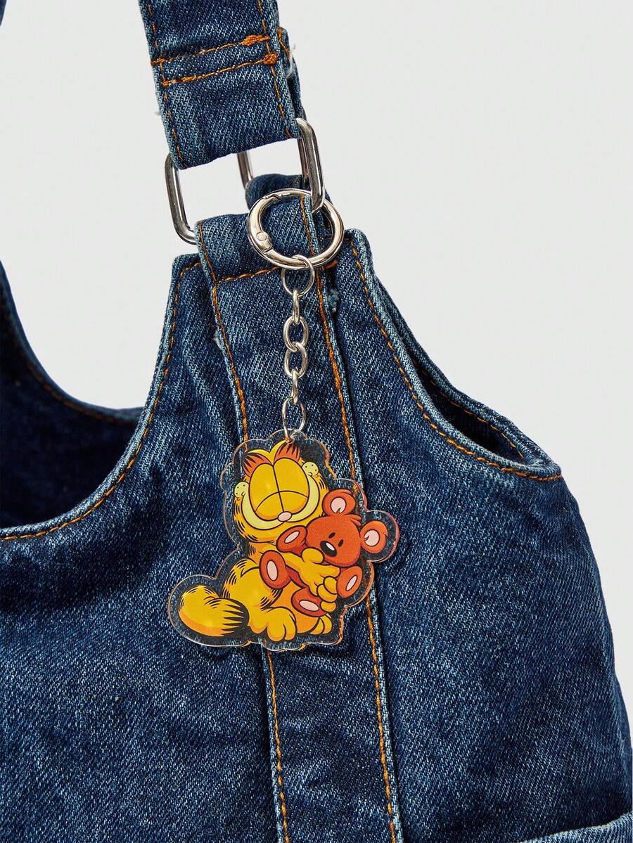 GARFIELD | SHEIN Cartoon Orange Cat Acrylic Keychain, Cute Animal Bag Hanging - 多色10 - 查看 1