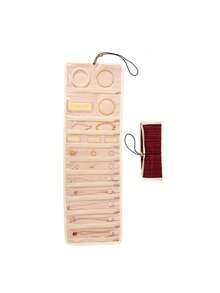 1pc Foldable Jewelry Roll Organizer, Suitable For Storing Rings, Necklaces, Earrings, Bracelets, Great Gift For Women And Girls Back To School - Multicolor - View 7