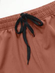Manfinity Homme Conjunto de 3 piezas para hombre, pantalones cortos minimalistas de verano con cordón y bolsillos - Multicolor - Ver 7