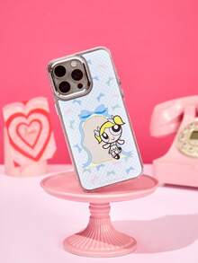 THE POWERPUFF GIRLS X Joivida 1Pc Dual-In-1 Film Phone Case Of An Anime Character - Multicolor - View 3