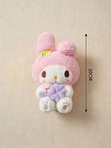 HELLO KITTY AND FRIENDS | POKOJA LAND 1個可愛毛絨玩具，附紫色幸運四葉草，聚酯纖維填充動物迷你吉祥物，適合女孩、朋友、小孩作為生日、感恩節、復活節、派對禮物，也是可愛的臥室裝飾 - 彩色 - 查看 3