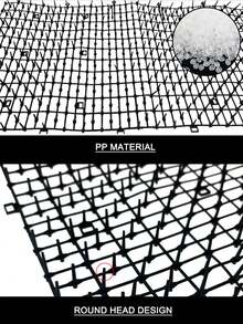 1 Roll 30*100cm Black Pp Material Cat Repellent Mat, Effective Cat & Dog Deterrent For Indoor/Outdoor Potted Plants & Lawn Protection Mat - black - View 4