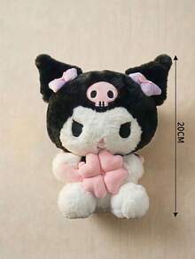 HELLO KITTY AND FRIENDS | POKOJA LAND 1個可愛毛絨玩具，附粉紅色幸運四葉草，聚酯纖維填充動物迷你吉祥物，適合女孩、朋友、兒童作為生日、感恩節、復活節、派對禮物，也可作為可愛沙發床裝飾 - 彩色 - 查看 3