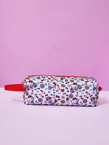 HELLO KITTY AND FRIENDS | Joivida Collaboration 1入 時尚便攜迷你化妝包，可愛卡通印花，輕量化妝品收納盒，適合女性與女孩，亦可作為筆袋收納筆，適合日常使用、旅行、居家、開學，多功能旅行必備女士配件 - 彩色 - 查看 3