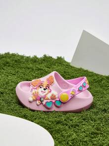 Cozy Pixies | PAW Patrol Cute Cartoon Pink Children's Foot Slippers, Suitable For Young Children And Children, Quick-Drying, Light And Durable EVA Material, Suitable For Indoo - Baby Pink - View 4