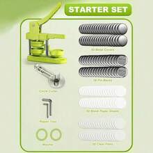 1pc 58mm Badge Making Punch Set, Diy Button Maker, Portable Multi-Function Handmade Tool, Suitable For Fridge Magnets, Keychains, Brooches, Halloween Christmas Diy Crafts And Gifts, No Installation Required - Multicolor - View 3