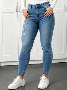 Women Jeans - Baby Blue - View 10