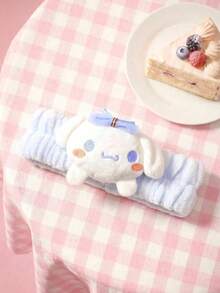 HELLO KITTY AND FRIENDS | Joivida 1個女性用小狗3D毛絨洗臉髮帶，護膚與化妝髮圈，防水防泡沫蓬鬆髮箍，柔軟防滑髮帶，適合浴室、旅行、水療，生日或週年紀念的可愛禮物 - 彩色 - 查看 19