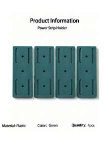 1PC Wall-Mounted Router Socket Holder - Non-Perforated Plastic Cable Organizer For Data/Wire Storage - Multicolor - View 18