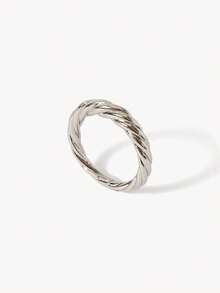 Opalesca Gold And Silver Color Matching Multi-Layer Stacked Twist Ring - Multicolor - View 8
