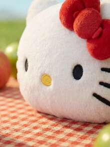 HELLO KITTY AND FRIENDS | POKOJA LAND 1個經典紅蝴蝶結貓咪絨毛玩具靠枕，可愛沙發床邊午睡枕，適用於汽車、臥室裝飾、午休放鬆，送給朋友、孩子和女友的完美生日禮物 - 彩色 - 查看 2