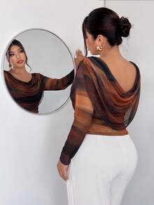 Plus Size T-Shirts - 米色 - 查看 9