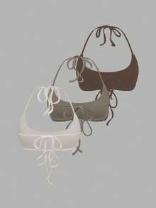 EgrlEra Top corto sin mangas de unicolor con cuello halter, minimalista, para el verano - Multicolor - Ver 2