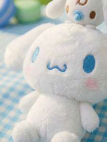 HELLO KITTY AND FRIENDS | POKOJA LAND 1個 Yugui 狗絨毛娃娃，可愛白色小狗，超柔軟蓬鬆填充動物，獨特設計，高品質抱抱感，適合生日節日送給粉絲與朋友的禮物，也是可愛的絨毛收藏裝飾，適合床鋪、沙發 - 彩色 - 查看 5