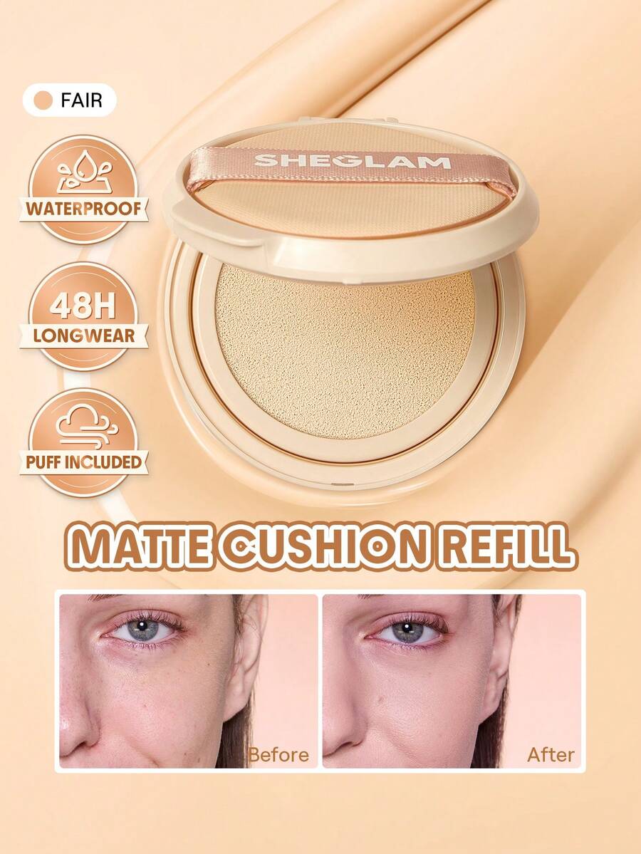 SHEGLAM Lock & Go 持久氣墊粉底(補充裝)-Fair - Fair - 查看 1