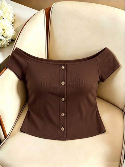 GlowEve CURVE Plus Size Women Solid Color Casual Versatile Daily Wear T-Shirt