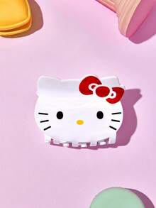 HELLO KITTY AND FRIENDS | Joivida 1個可愛貓咪造型壓克力髮夾，大尺寸女用，甜美少女風設計，強力抓髮造型。適合日常穿搭、旅行、派對、辦公室。週年紀念、生日或聖誕襪填充的獨特禮物 - 紅白色 - 查看 6