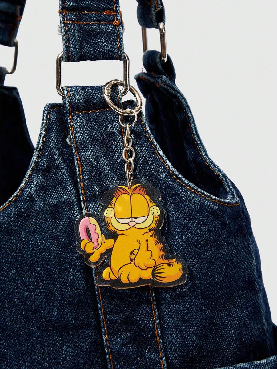 GARFIELD | SHEIN 卡通橘貓壓克力鑰匙圈,可愛動物包包掛飾 - 多色11 - 查看 1